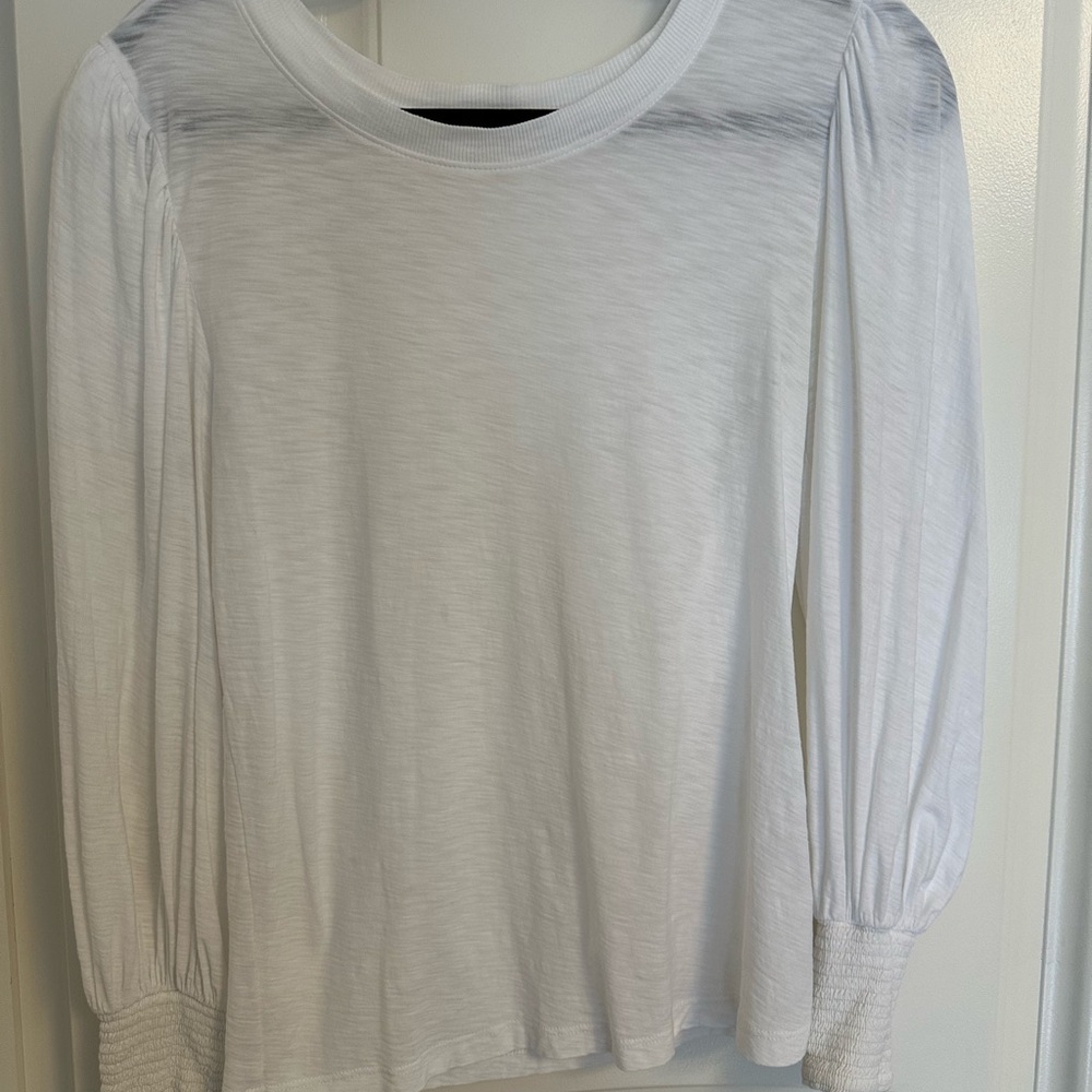 Nation LTD White Long Sleeve Top